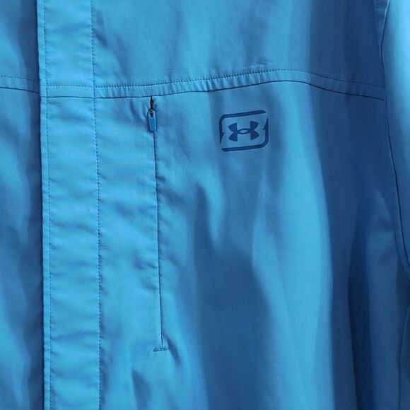Under Armour Shorebreak Hybrid Woven Short Sleeve Button Viral/Photon Blue XL - Picture 7 of 11
